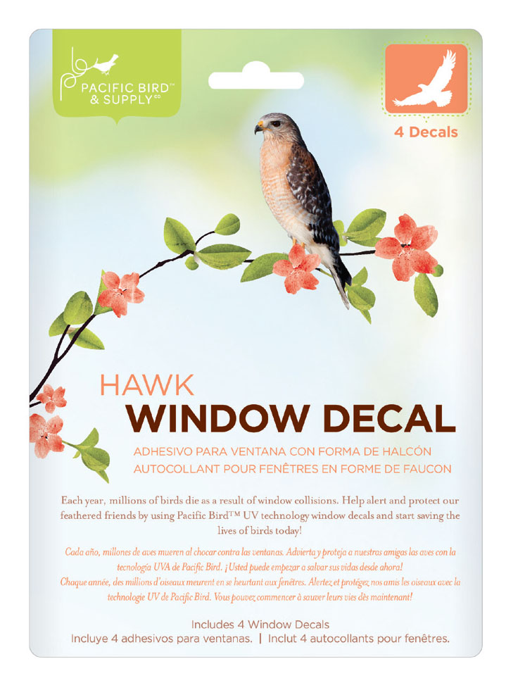 Window Decal: Hawk - Click Image to Close